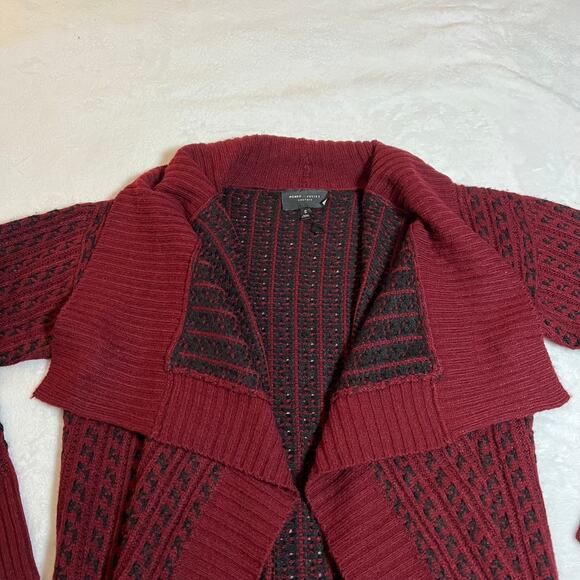 Romeo & Juliet Couture Pattern Open Front Knit Cardigan Size Small Cozy Casual - Picture 3 of 8